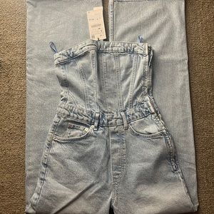 NWT Zara Denim Jumpsuit
